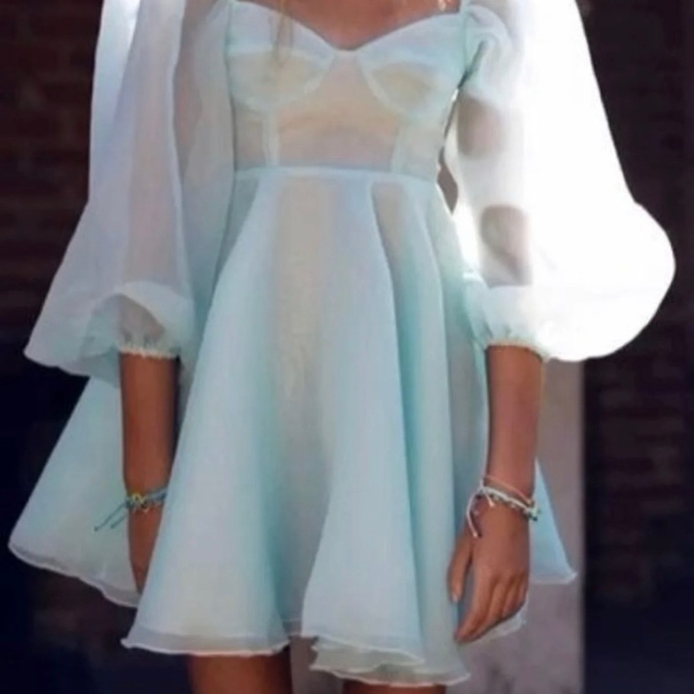 Selkie Princess Dress - Misty Blue